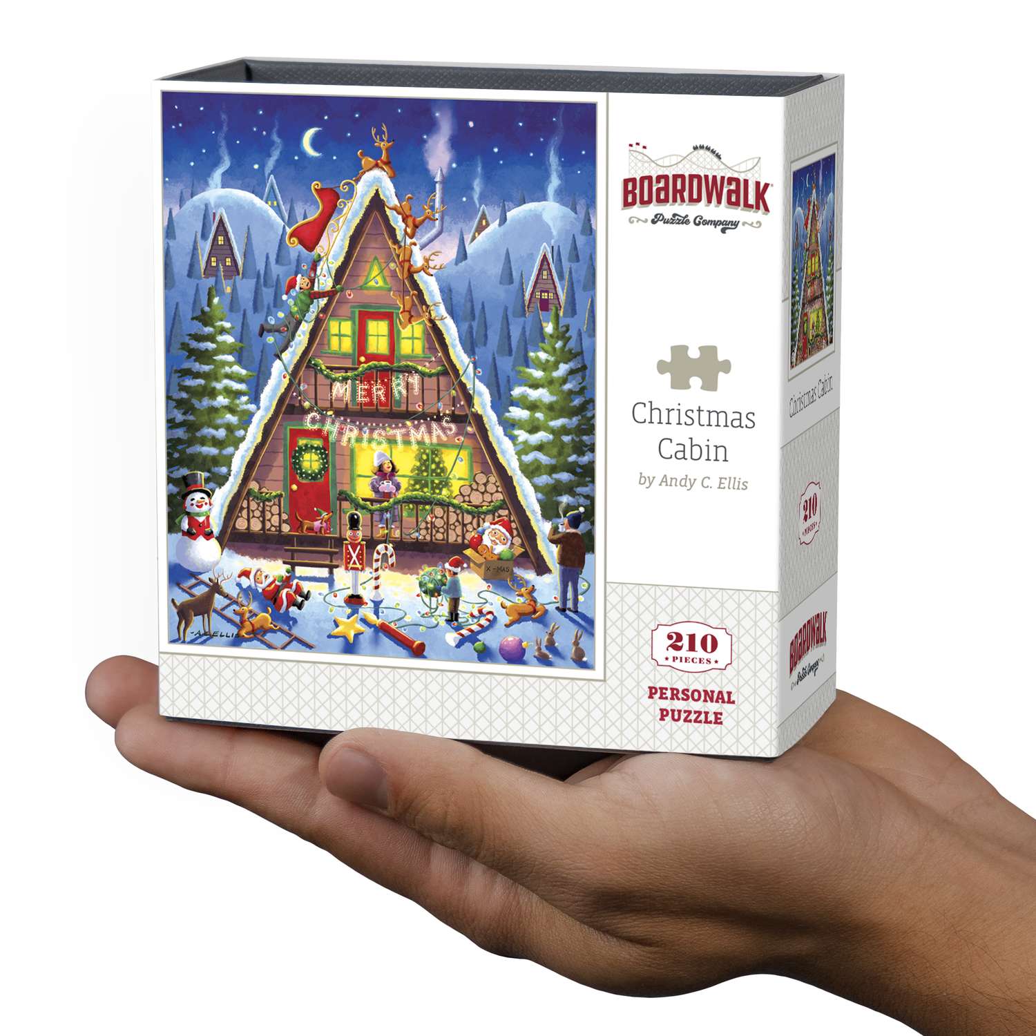 Christmas Cabin | 210 Piece Personal Puzzle