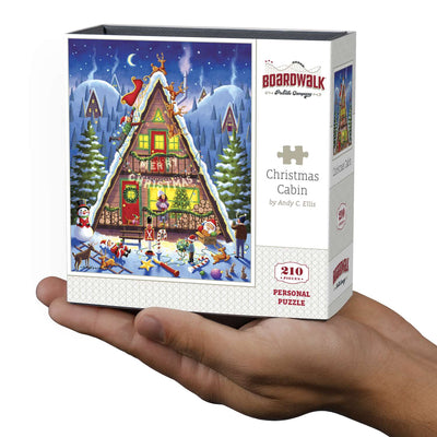 Christmas Cabin | 210 Piece Personal Puzzle