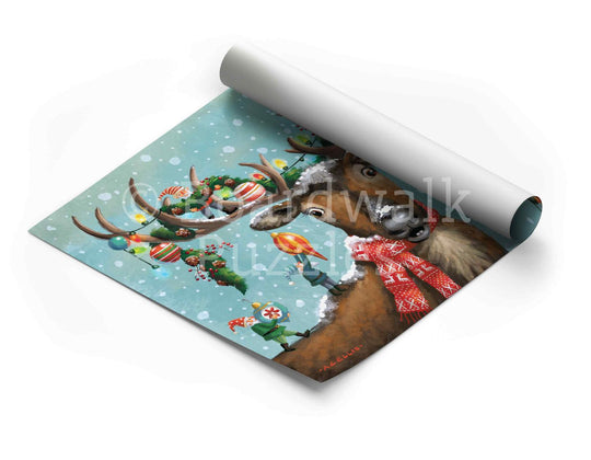 Christmas in the Antlers - Boardwalk Fine Art