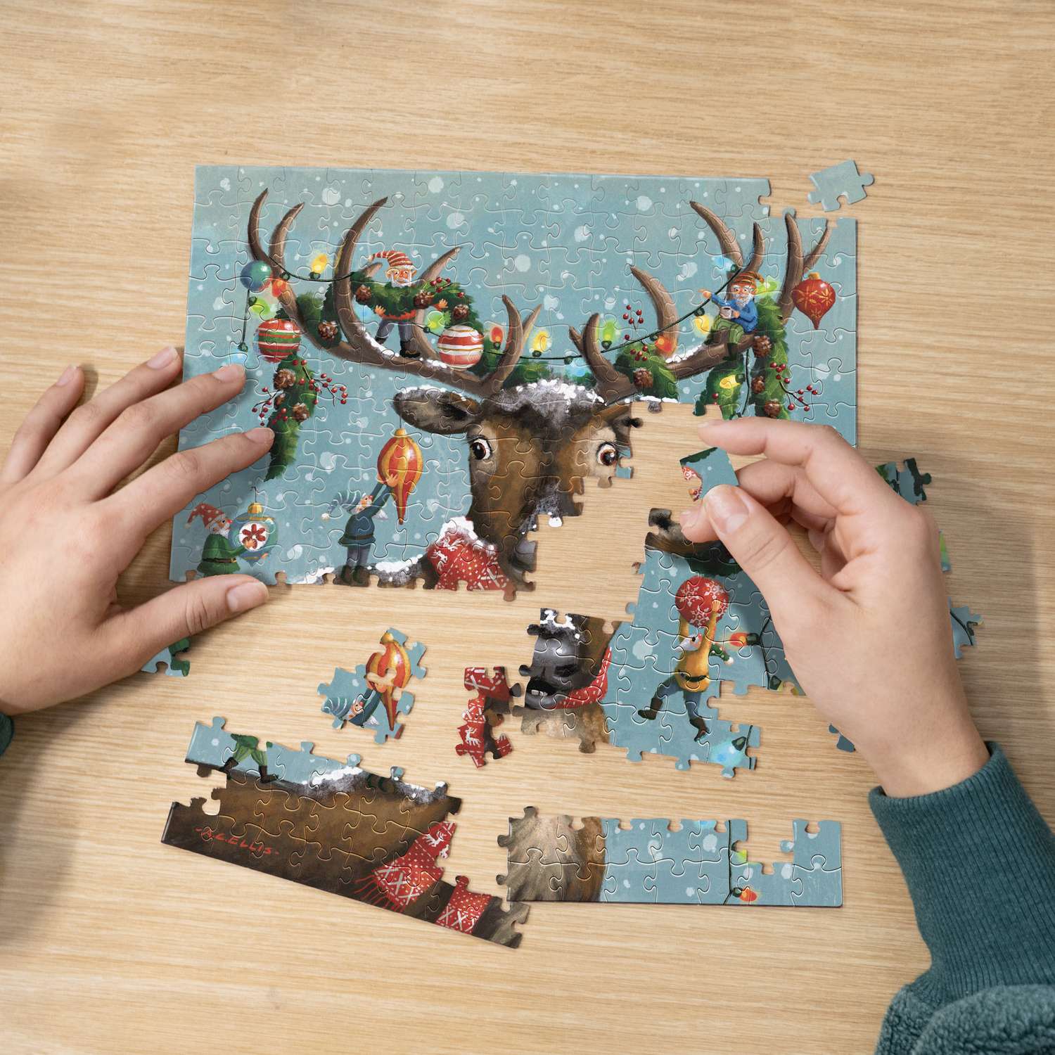 Christmas in the Antlers | 210 Piece Personal Puzzle