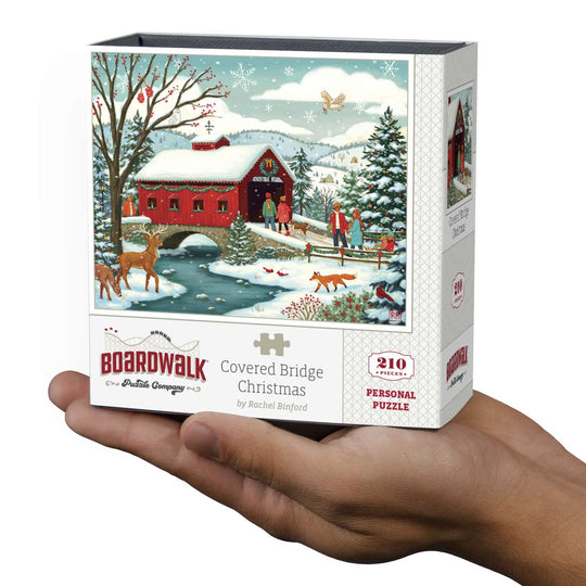 Covered Bridge Christmas - Personal Puzzle - 210 Piece