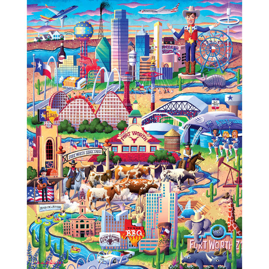Dallas-Fort Worth - 1000 Piece