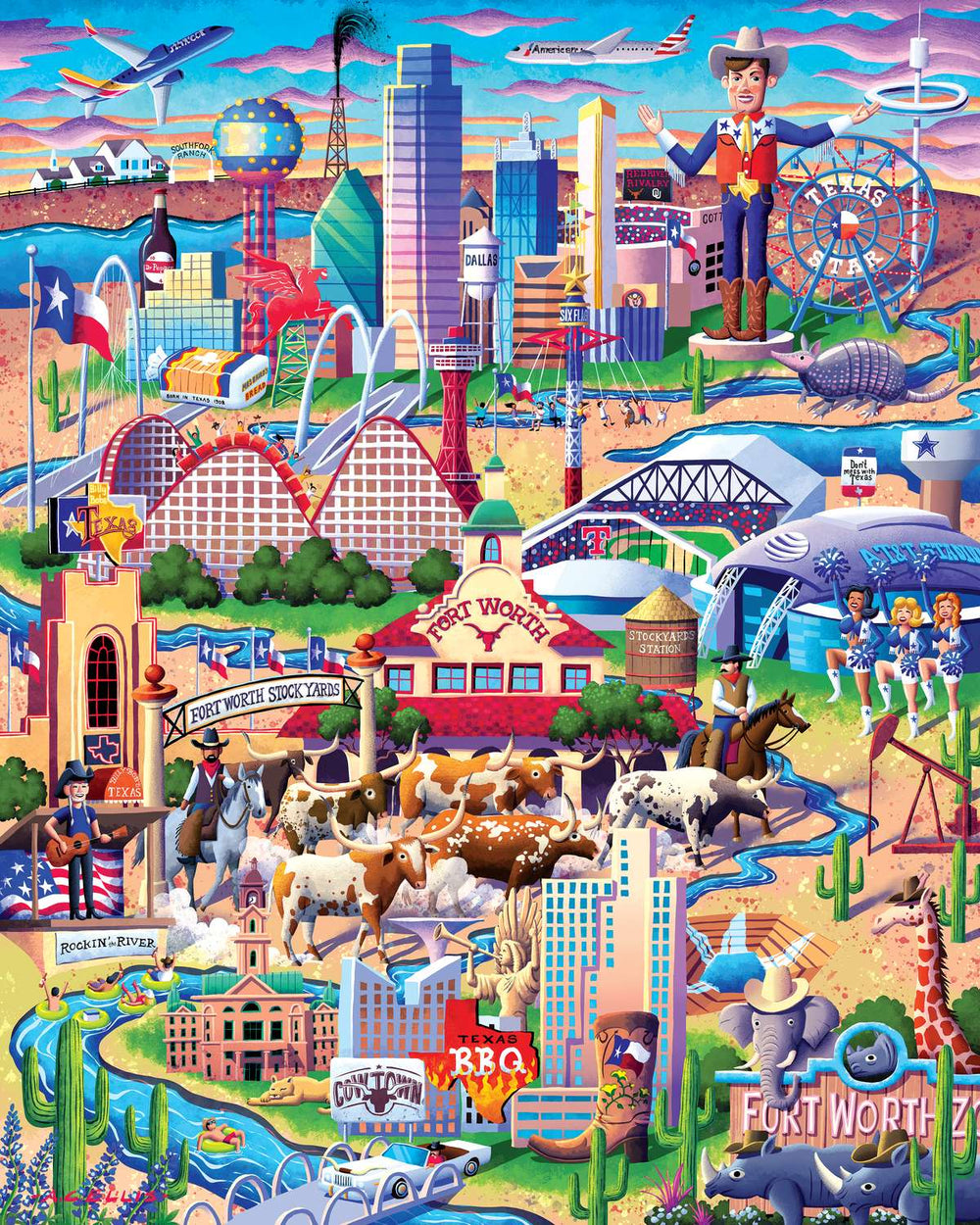 Dallas-Fort Worth - 500 Piece