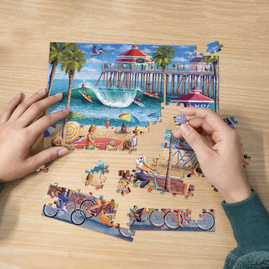 Dog Surfing - Personal Puzzle - 210 Piece