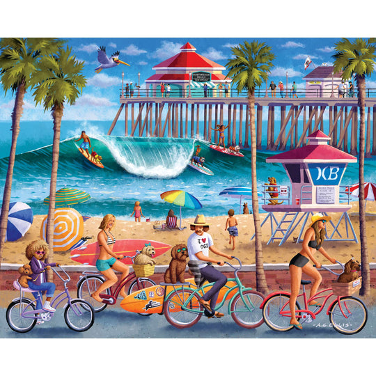Dog Surfing - 500 Piece