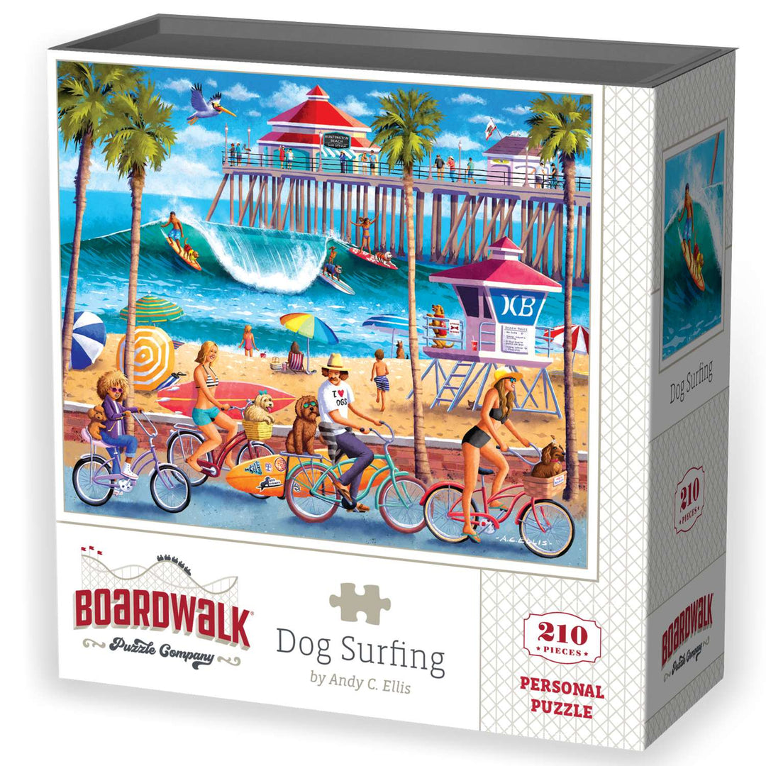Dog Surfing - Personal Puzzle - 210 Piece