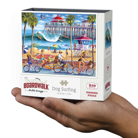 Dog Surfing - Personal Puzzle - 210 Piece