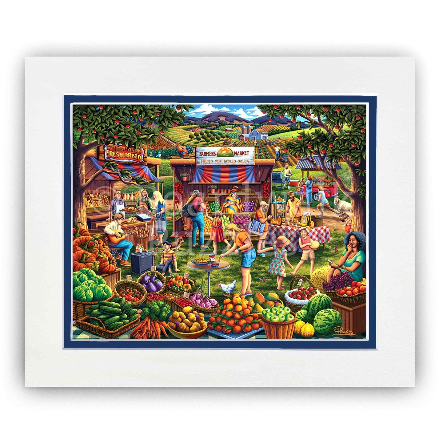 Farmers Market - Boardwalk Fine Art