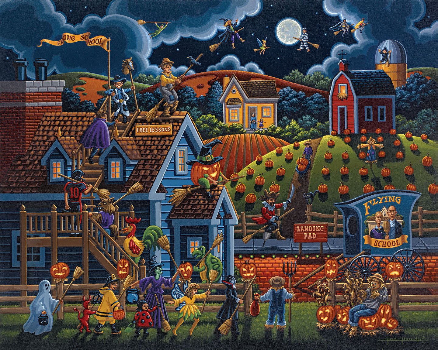 Flying School | 210 Piece Personal Puzzle