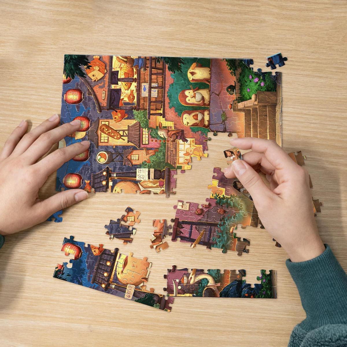 Food Market | 210 Piece Personal Puzzle