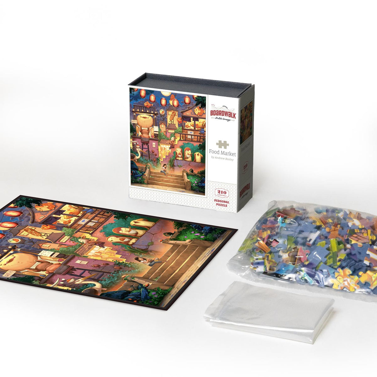 Food Market | 210 Piece Personal Puzzle