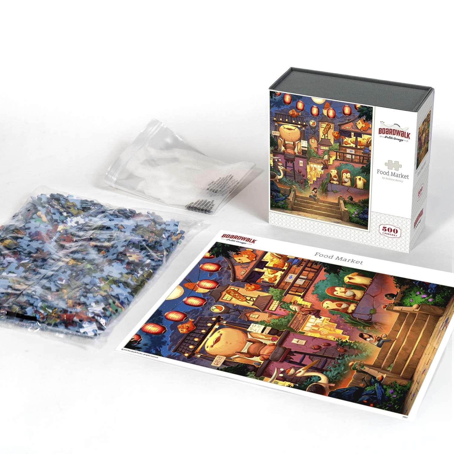 Food Market | 500 Piece Boardwalk Jigsaw Puzzle