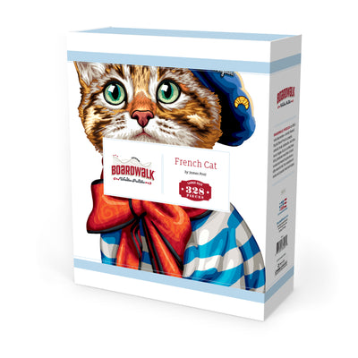 French Cat | Luxury Wood Puzzle - Large Size