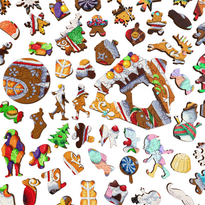 Gingerbread House | Luxury Wood Puzzle - Jumbo Size
