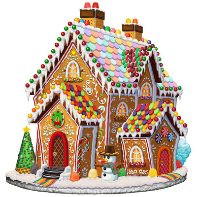 Gingerbread House | Luxury Wood Puzzle - Jumbo Size