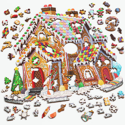 Gingerbread House | Luxury Wood Puzzle - Jumbo Size