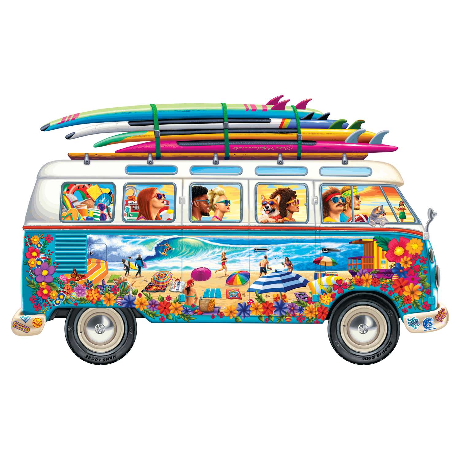 Goin' Surfin' | Luxury Wood Puzzle