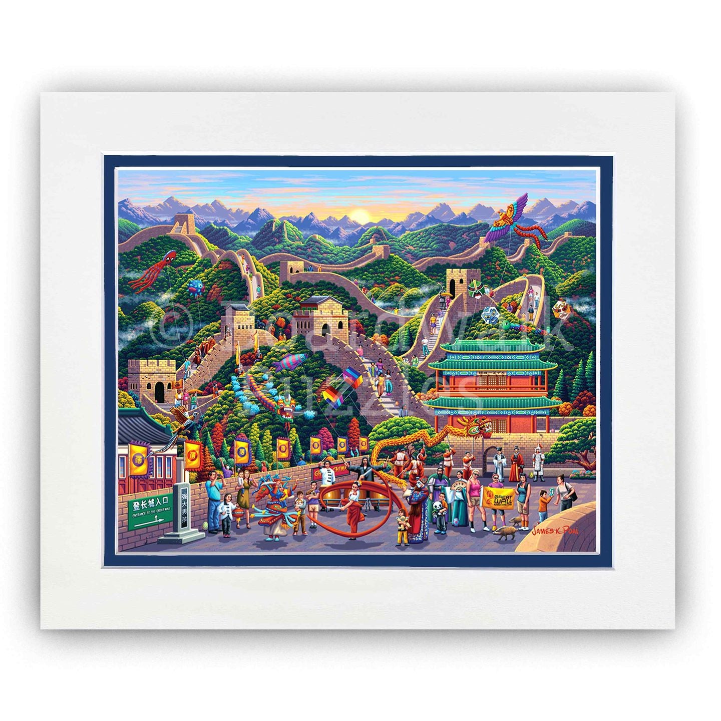 Great Wall of China - Boardwalk Fine Art