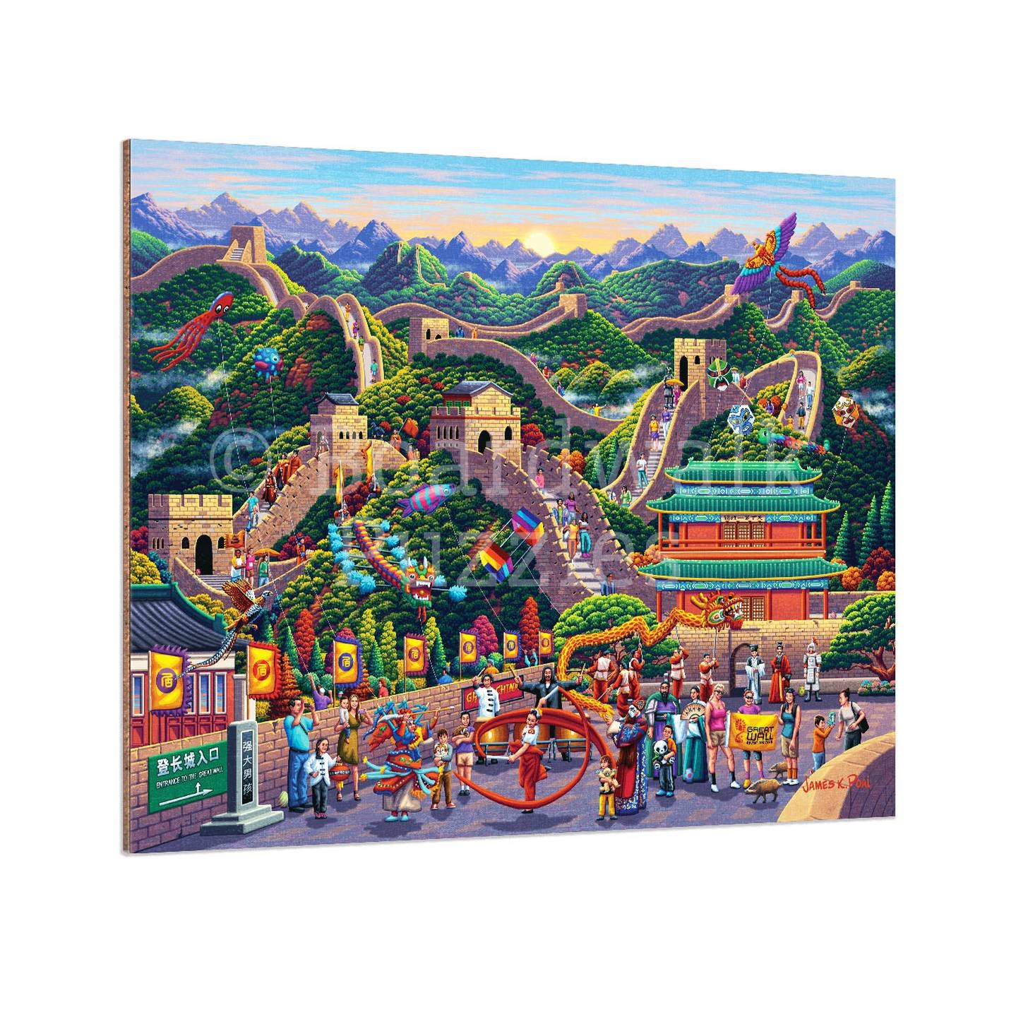 Great Wall of China - Boardwalk Fine Art