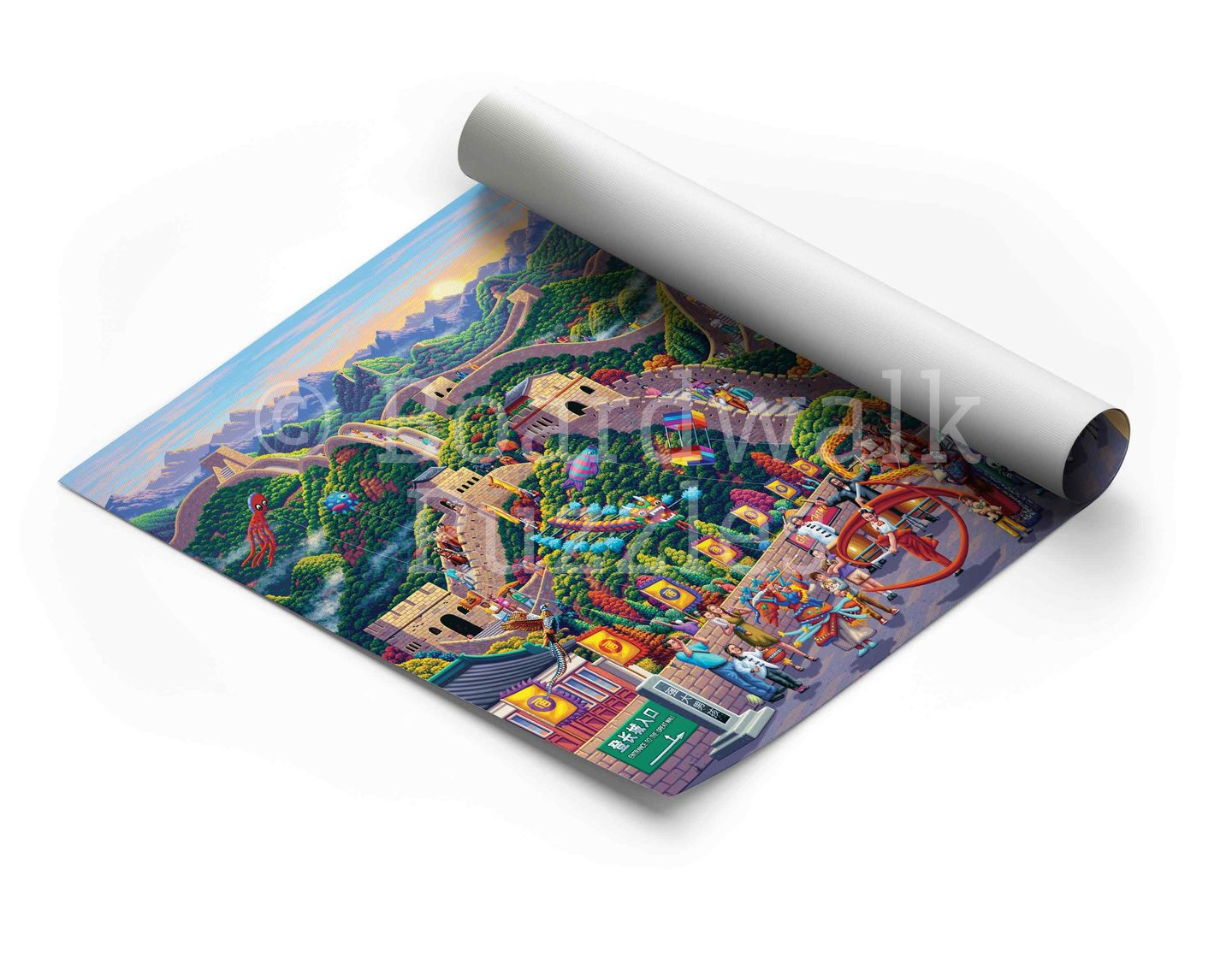 Great Wall of China - Boardwalk Fine Art