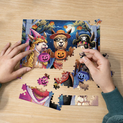 Happy Llama-ween | 210 Piece Personal Puzzle