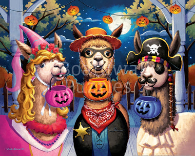 Happy Llama-ween | 210 Piece Personal Puzzle