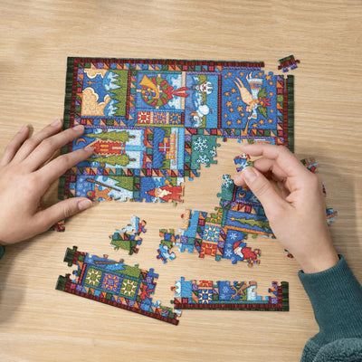 Holiday Patchwork | 210 Piece Personal Puzzle