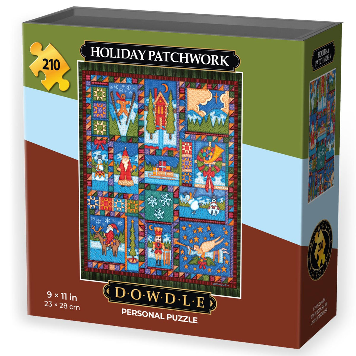 Holiday Patchwork | 210 Piece Personal Puzzle