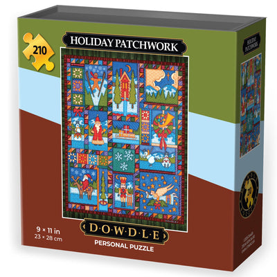 Holiday Patchwork | 210 Piece Personal Puzzle