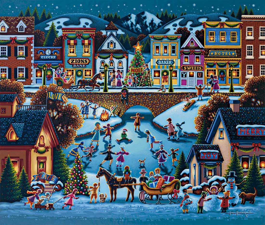 Alpine Christmas Fine Art Prints | Dowdle Folk Art