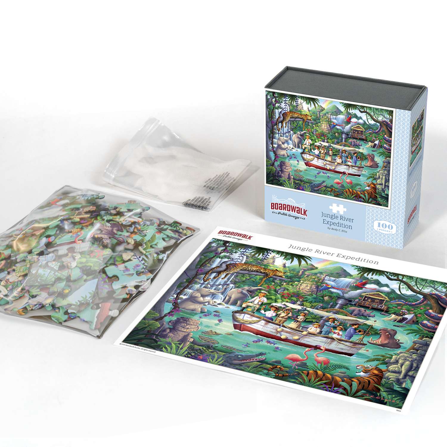 Jungle River Expedition | 100 Piece Boardwalk Jigsaw Puzzle