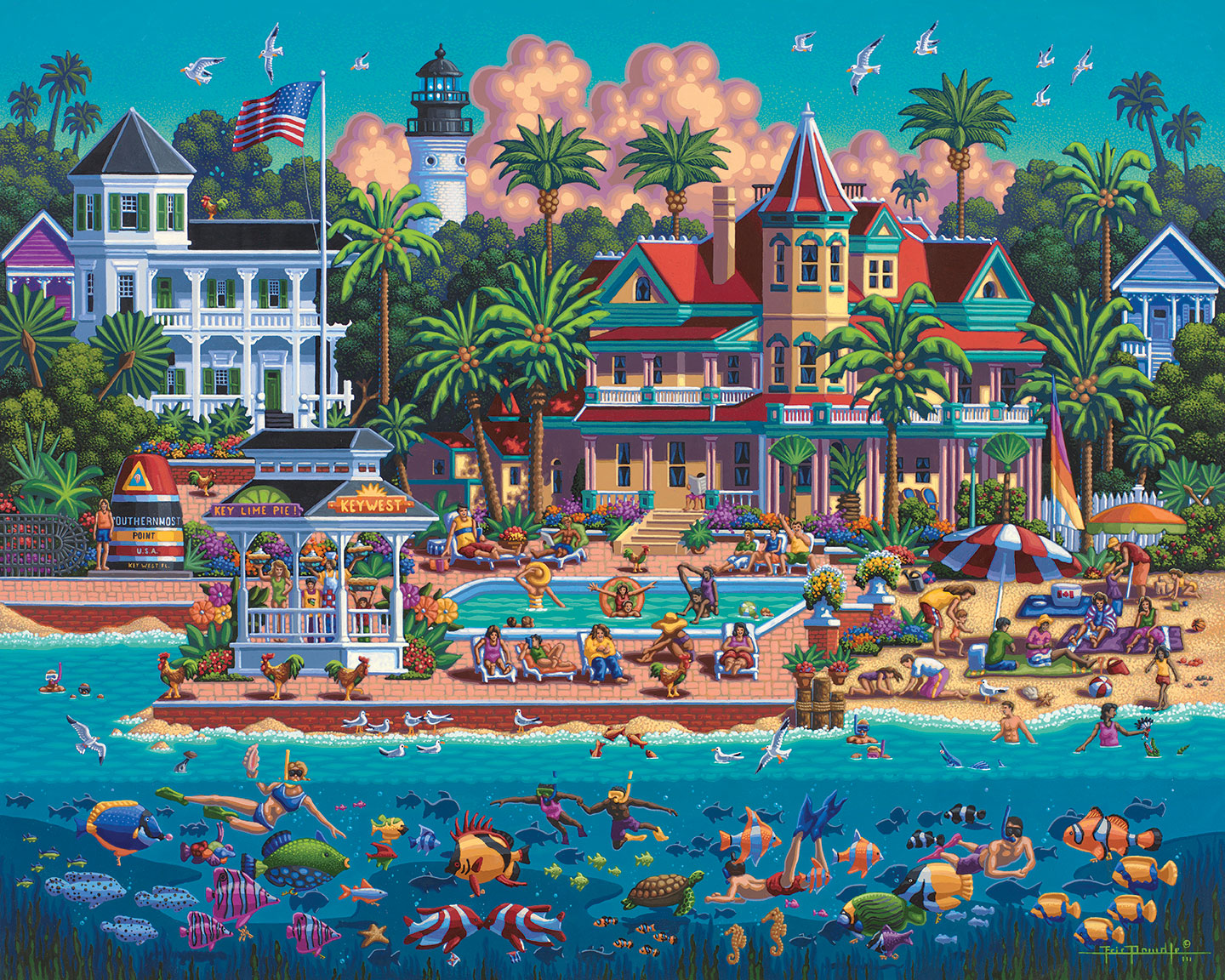 Don Dudley : Early Work / ドン・ダドリー アート作品集 Key West - Fine Art | Dowdle Folk Art