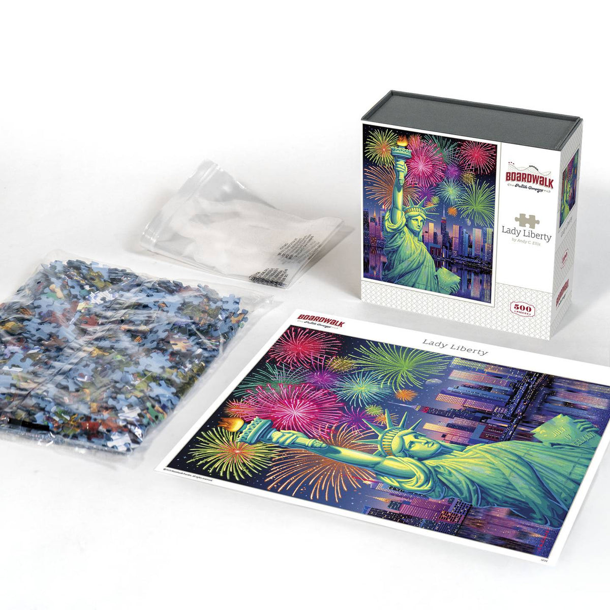 Lady Liberty | 500 Piece Boardwalk Jigsaw Puzzle – Boardwalk Puzzles