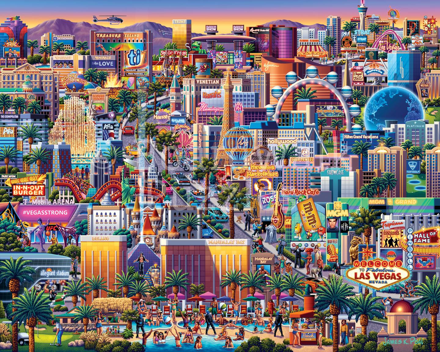 Las Vegas Strip | 210 Piece Personal Puzzle
