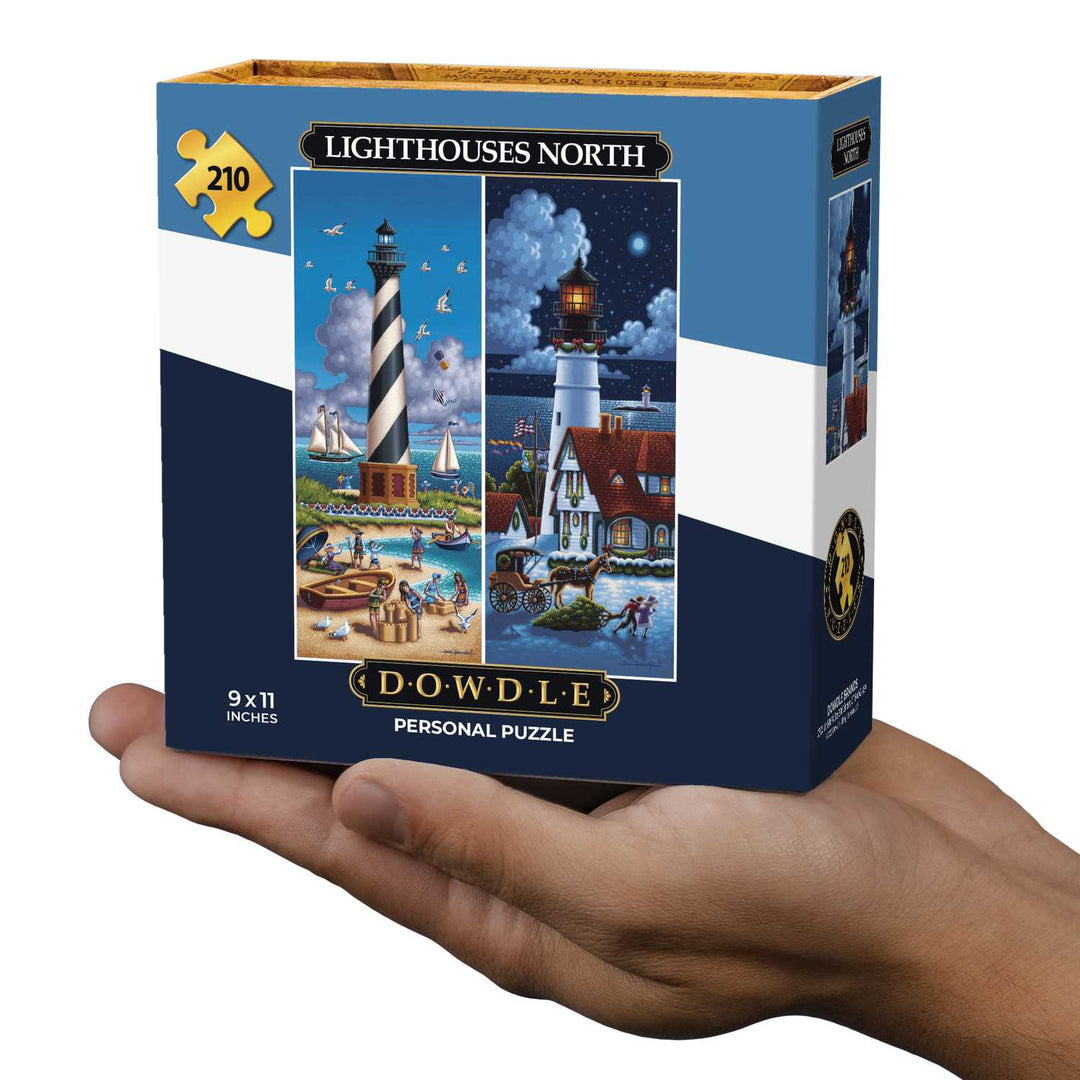 Lighthouses North - Personal Puzzle - 210 Piece