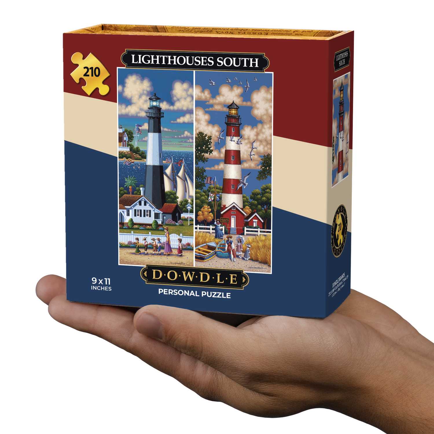 Lighthouses South | 210 Piece Personal Puzzle