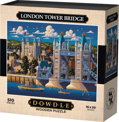 London Tower Bridge - Wooden Puzzle