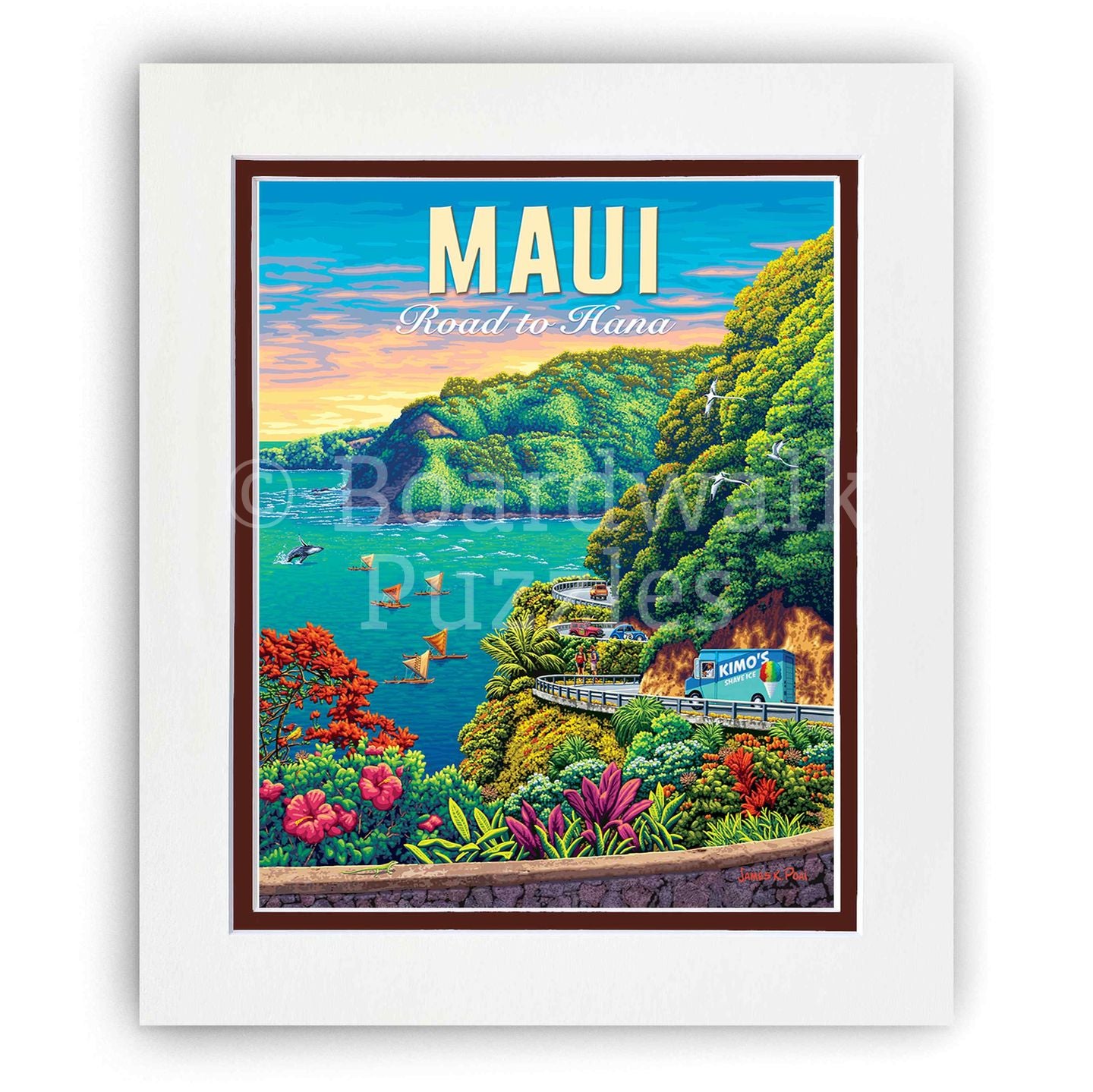 maorizuページ Maui Road to Hana Fine Art Prints | Boardwalk Puzzle Company