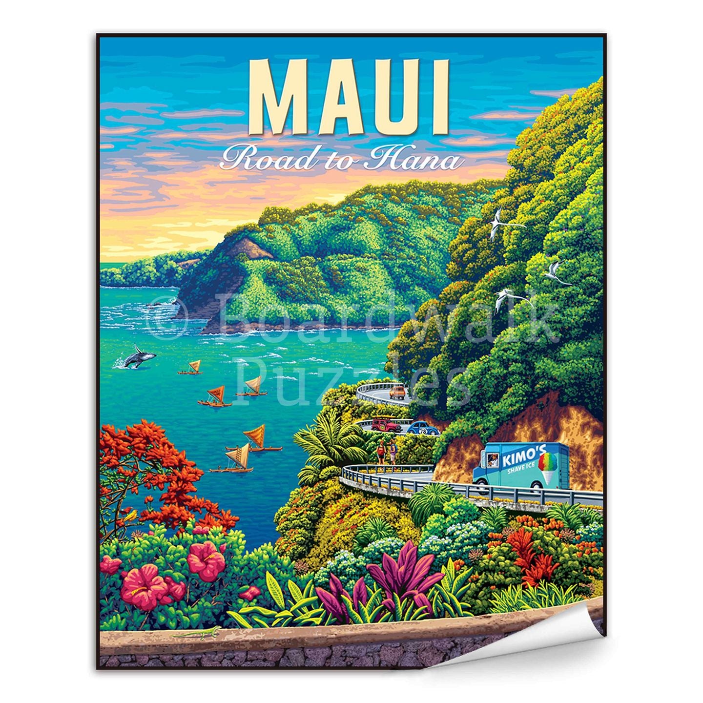 Maui Road to Hana - Boardwalk Fine Art