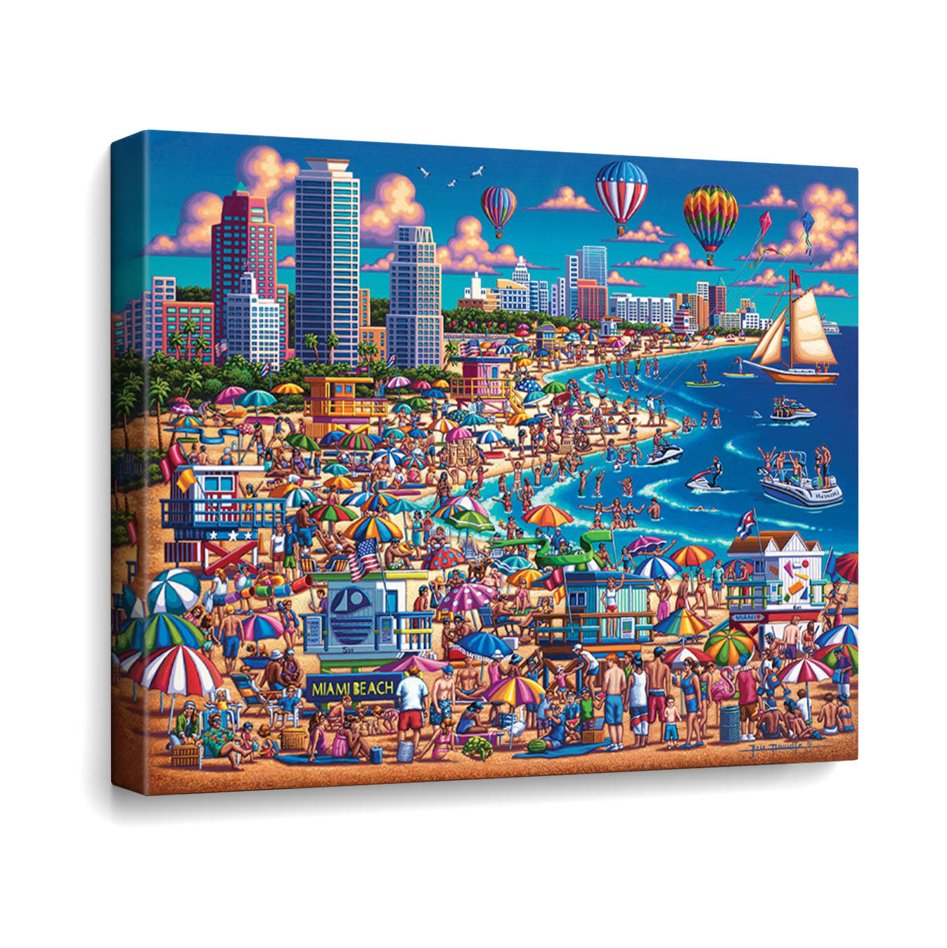 Miami Beach Canvas Gallery Wrap