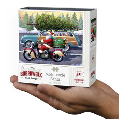 Motorcycle Santa | 210 Piece Personal Puzzle