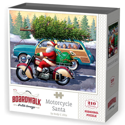 Motorcycle Santa | 210 Piece Personal Puzzle
