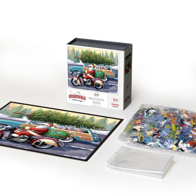 Motorcycle Santa | 210 Piece Personal Puzzle