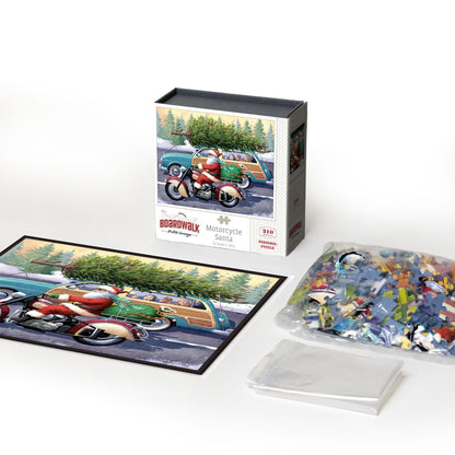Motorcycle Santa | 210 Piece Personal Puzzle