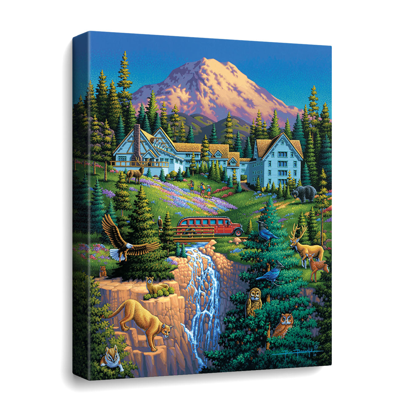 Mount Rainier National Park Canvas Gallery Wrap