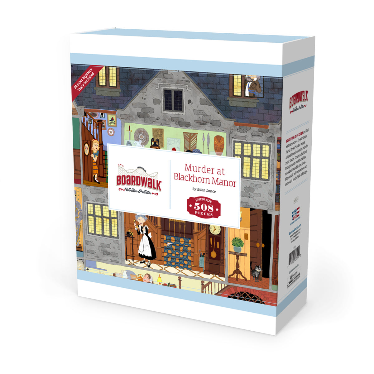 Murder at Blackhorn Manor | Luxury Wood Puzzle - Jumbo Size