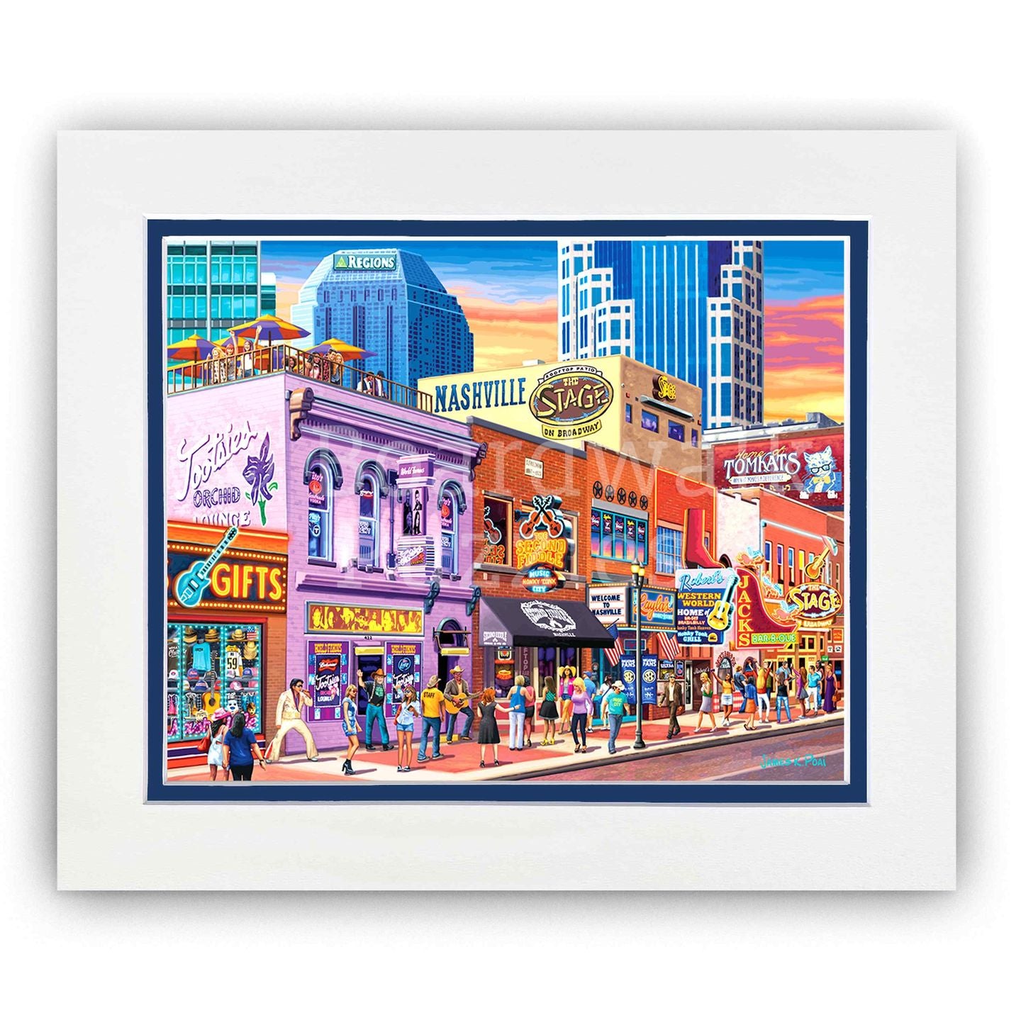 Nashville Music City - Boardwalk Fine Art