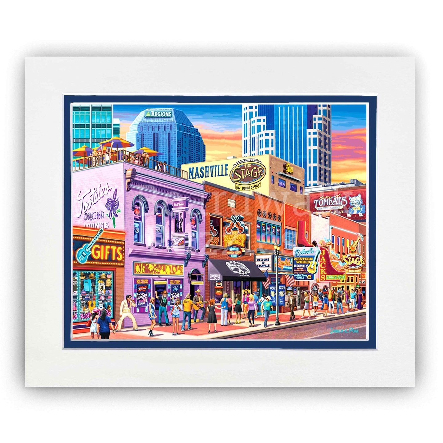 Nashville Music City Art Prints | Boardwalk Puzzle Company – Dowdle ...