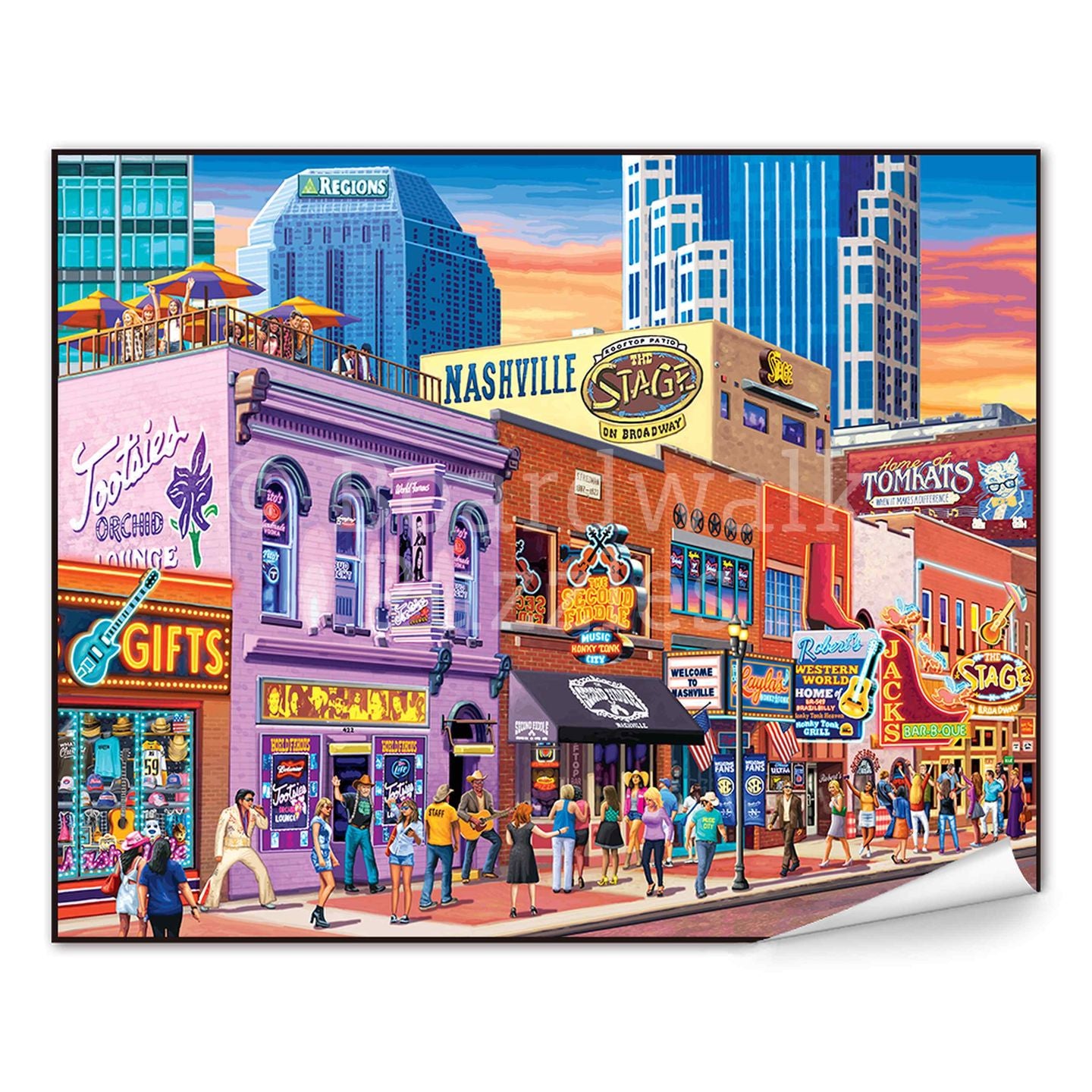 Nashville Music City - Boardwalk Fine Art