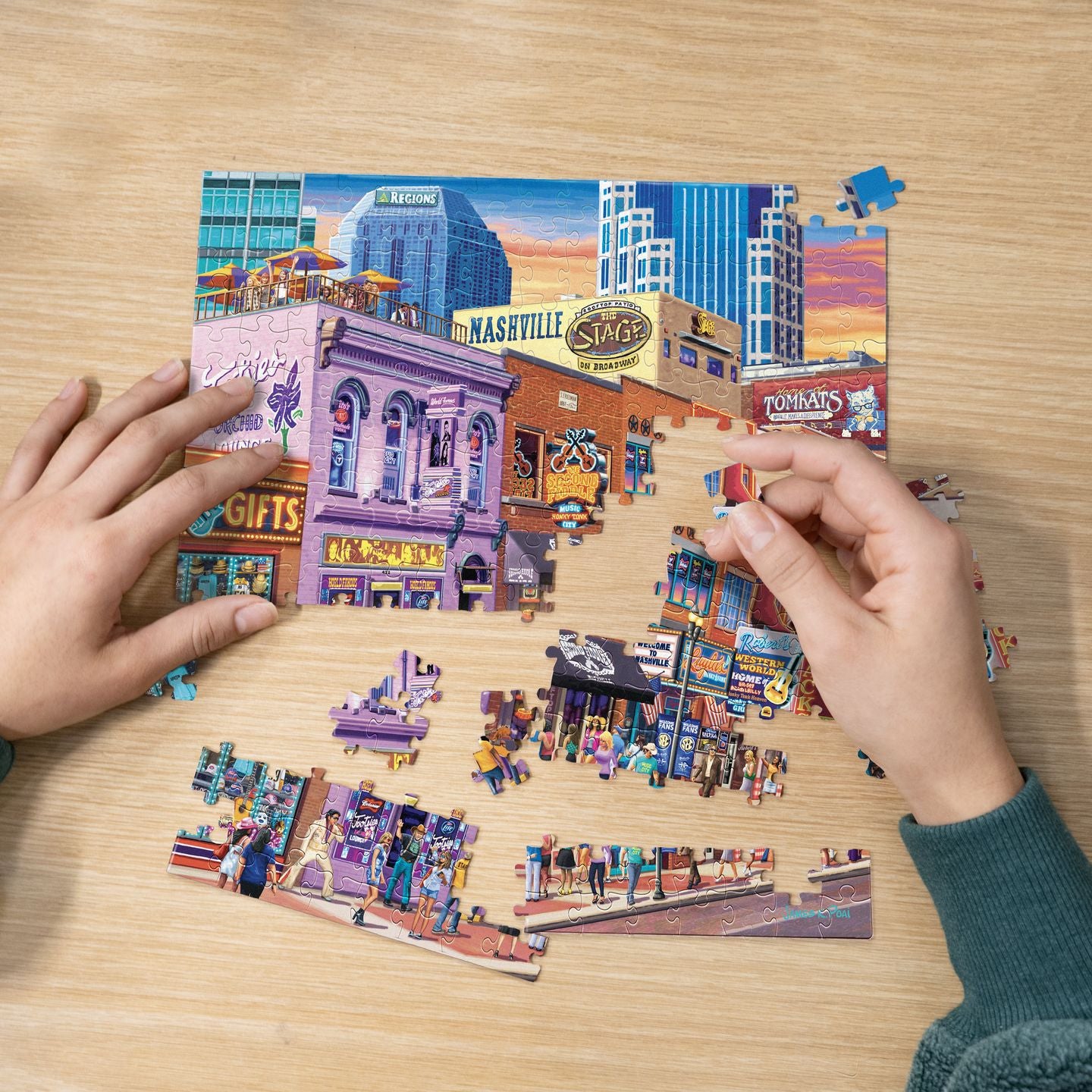 Nashville Music City | 210 Piece Personal Puzzle